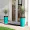 Glitzhome® Oversized Gradient Faux Ceramic Tall Plastic Planters, 2ct.